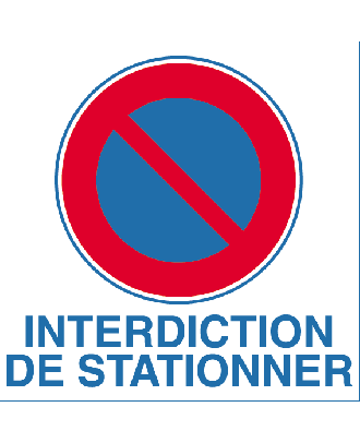 Autocollant interdiction de stationner article r 37.1 du code de la route -  Autosignalétique